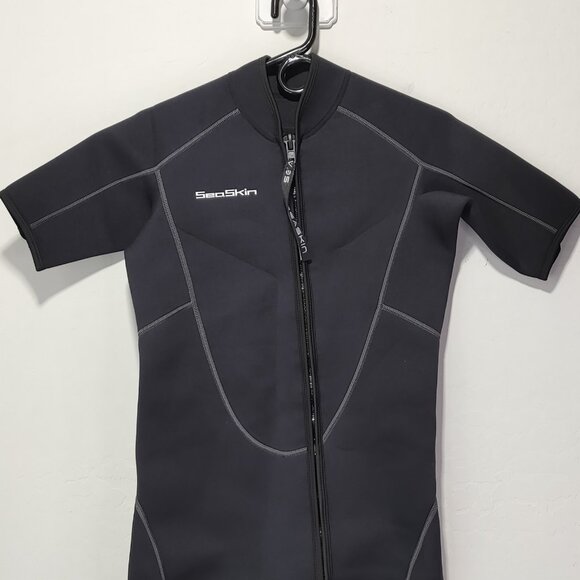 Seaskin 3mm Shorty Wetsuit Diving Front Zip Closure Wetsuit Men's Size S (READ.. - Picture 5 of 10